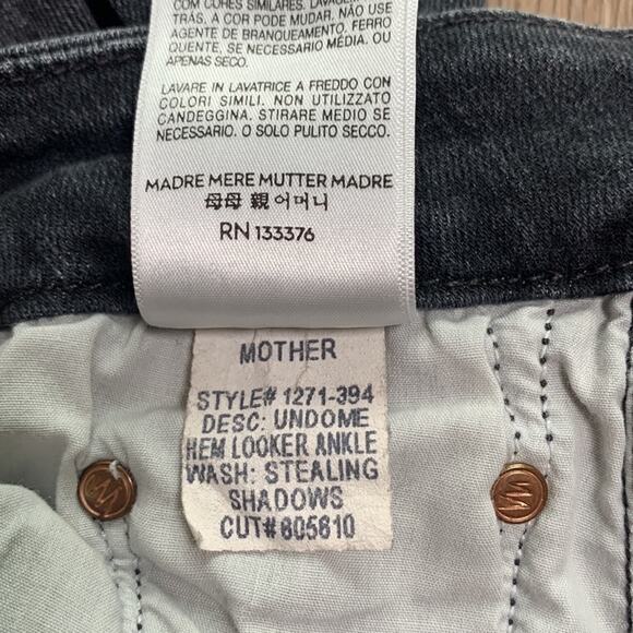 Mother Undone Hem Looker Ankle Jeans - Picture 5 of 7